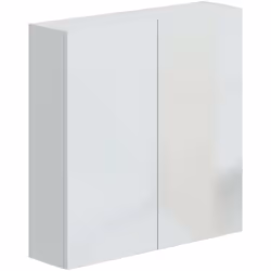 MOBILE PENSILE - Armadietto sospeso, Mobiletto a muro, Armadio ausiliario multifunzione, 60x16 h60 cm, Bianco lucido. STRUTTU ...