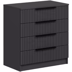 CASSETTIERA - Settimino multiuso, Comò camera da letto, Mobile con cassetti, 72x42 h77 cm, Antracite. STRUTTURA E UTILIZZO - ...