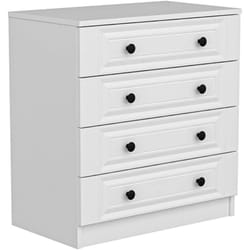 Cassettiera Gardo, Settimino multiuso, Comò camera da letto, Mobile con cassetti, 72x42 h77 cm, Bianco - Dmora