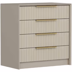 CASSETTIERA - Settimino multiuso, Comò camera da letto, Mobile con cassetti, 72x45 h77 cm, Cemento. STRUTTURA E UTILIZZO - Mo ...