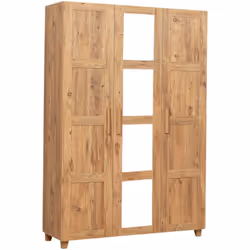 GUARDAROBA GRANDE - Mobile camera da letto, Cabina armadio portabiti, Armadio appendiabiti, 120x48 h189 cm, Quercia. STRUTTUR ...