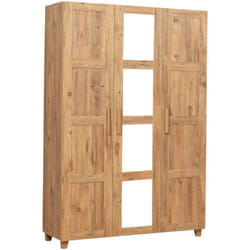 Guardaroba grande Vayu, Mobile camera da letto, Cabina armadio portabiti, Armadio appendiabiti, 120x48 h189 cm, Quercia - Dmora