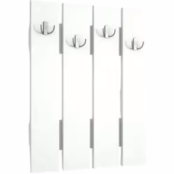 MOBILE DA INGRESSO - Entratina appendiabiti, Composizione per atrio, Consolle portaoggetti multifunzione, 65x4 h80 cm, Bianco ...