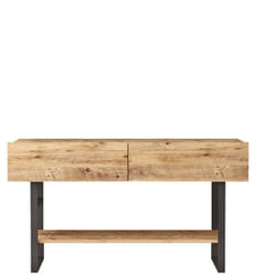 Credenza Allein, Buffet da soggiorno, Madia da salotto, Dispensa da cucina, 139x43 h76 cm, Quercia - Dmora