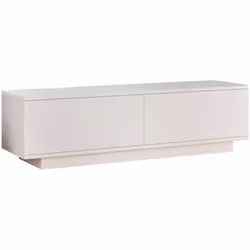 MOBILE PORTA TV - Credenza da soggiorno, Armadio basso per TV, Base parete attrezzata, 140x36 h38 cm, Bianco. STRUTTURA E UTI ...