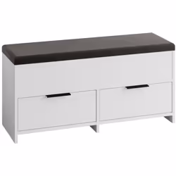 SCARPIERA - Mobile portascarpe, Armadio da ingresso multiuso, Mobiletto per calzature, 106x34 h50 cm, Bianco. STRUTTURA E UTI ...