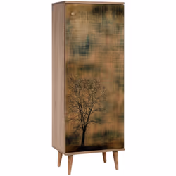 SCARPIERA - Mobile portascarpe, Armadio da ingresso multiuso, Mobiletto per calzature, 50x38 h135 cm, Quercia e Giallo. STRUT ...