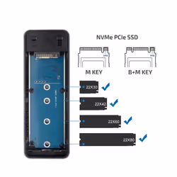 Vultech Box Esterno per SSD PCIe M.2 NVMe Type-C - Vista aggiuntiva 6