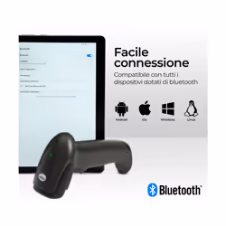 Vultech Barcode Wireless 2,4 Ghz Bluetooth LASER 1D - Vista aggiuntiva 4