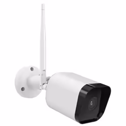 Isiwi ISW-BFES2M, Telecamera di sicurezza IP, Interno, Wireless, Amazon Alexa & Google Assistant, Parete, Nero, Bianco