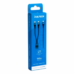 Vultech CS-NCCC12BL cavo USB USB 2.0 1,2 m USB C 2 x USB C Blu - Vista aggiuntiva 4