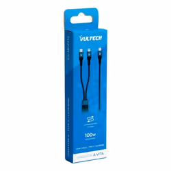Vultech CS-NCCL12BL cavo USB USB 2.0 1,2 m USB C USB C/Lightning Blu - Vista aggiuntiva 4