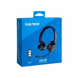Vultech HS-03 cuffia e auricolare Cablato A Padiglione Ufficio USB tipo A Nero - Vista aggiuntiva 6