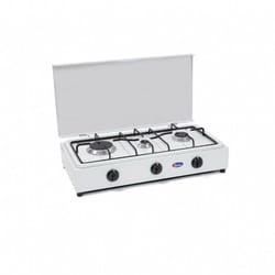 Cf Parker - fornello a gas gpl / metano 3 fuochi con piano estraibile mod. 300GP Gpl