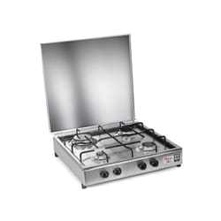 Parker - Fornello 4 fuochi a gas Gpl / Metano Acciaio Inox made in italy mod. 542ACCGP Gpl