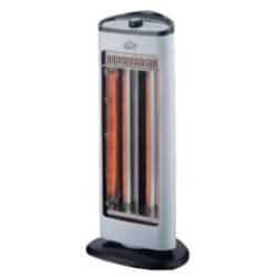 DCG Eltronic SA9812 stufetta elettrica Interno Nero, Grigio 1000 W Riscaldatore in fibra di carbonio