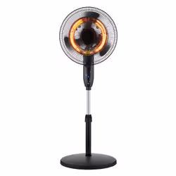 DCG Eltronic VESA05 stufetta elettrica Interno Nero, Grigio 2000 W Riscaldatore ambiente elettrico con ventilatore