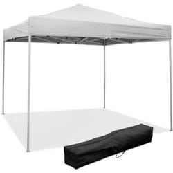 Gazebo richiudibile 3x3m pieghevole a fisarmonica pvc impermeabile mercato expo