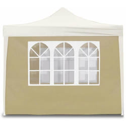 Divina Garden Telo Laterale per Gazebo - Beige - 3x2m