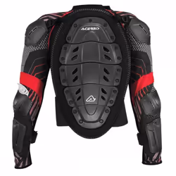 Acerbis Scudo 2.0 Giacca Protettrice Bambini, nero-rosso, dimensione L XL