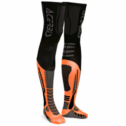 Acerbis X-Leg Pro Calzini, nero-arancione, dimensione L XL per uomo