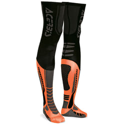 Acerbis X-Leg Pro Calzini, nero-arancione, dimensione 2XL per uomo