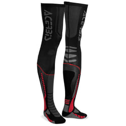 Acerbis X-Leg Pro Calzini, nero-rosso, dimensione L XL per uomo