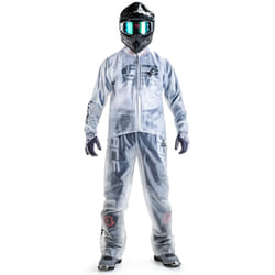 Acerbis Rain Transparent 3.0 Giacca pioggia, bianco, dimensione L XL per uomo