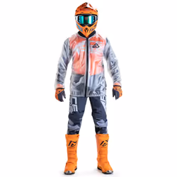 Acerbis Transparent 3.0 Giacca pioggia, bianco, dimensione L XL per uomo