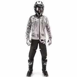Acerbis Transparent 3.0 Giacca pioggia, bianco, dimensione L XL per uomo