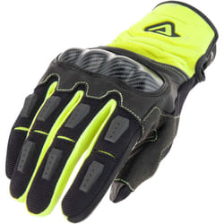 Acerbis Carbon G 3.0 Guanti da moto, nero-giallo, dimensione 2XL per uomo