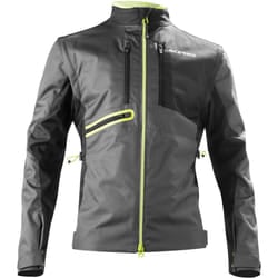 Acerbis Enduro One Giacca tessile da moto, nero-giallo, dimensione L per uomo