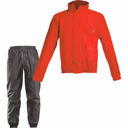 Acerbis Logo Tuta antipioggia a 2 pezzi, nero-rosso, dimensione 3XL per uomo
