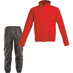 Acerbis Logo Tuta antipioggia a 2 pezzi, nero-rosso, dimensione 3XL per uomo