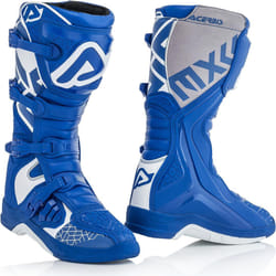 Acerbis X-Team Stivali Motocross, bianco-blu, dimensione 47 per uomo