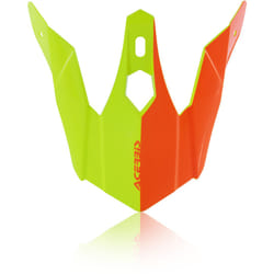 Acerbis Steel Kinder/Eclipse Picco del casco, giallo-arancione per ragazzi