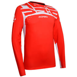 Acerbis Vega X-Flex Maglia Motocross, bianco-rosso, dimensione S per uomo