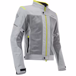 Acerbis Ramsey Vented Giacca tessile da moto, grigio-giallo, dimensione M per uomo
