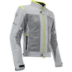 Acerbis Ramsey Vented Giacca tessile da moto, grigio-giallo, dimensione M per uomo
