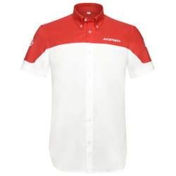 Acerbis Team camicia, bianco-rosso, dimensione XL per uomo