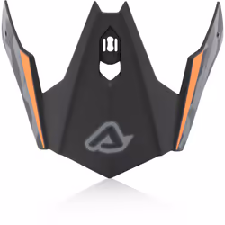 Acerbis Jet Aria Picco del casco, nero-arancione per uomo