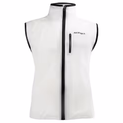 Acerbis Rain Dek Pack Gilet antipioggia, bianco, dimensione M per uomo