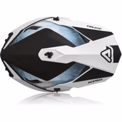 Acerbis Linear Casco Motocross, bianco-blu, dimensione S per uomo
