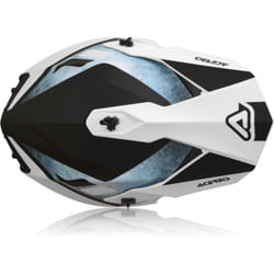 Acerbis Linear Casco Motocross, bianco-blu, dimensione S per uomo