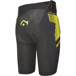 Acerbis Soft Rush Pantaloncini da protezione, nero-giallo, dimensione L per uomo