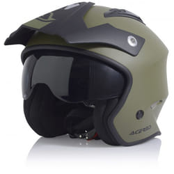 Acerbis Aria Casco Jet, verde, dimensione XS per uomo