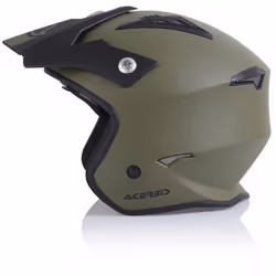 Acerbis Aria Casco Jet, verde, dimensione XS per uomo