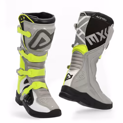 Acerbis X-Team Stivali Motocross, grigio-giallo, dimensione 43 per uomo