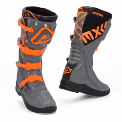 Acerbis X-Team Stivali Motocross, grigio-arancione, dimensione 39 per uomo