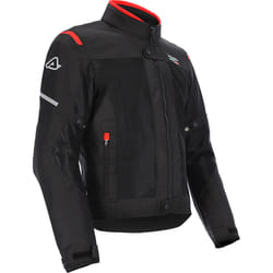 Acerbis On Road Ruby Giacca tessile da moto, nero-rosso, dimensione M per uomo